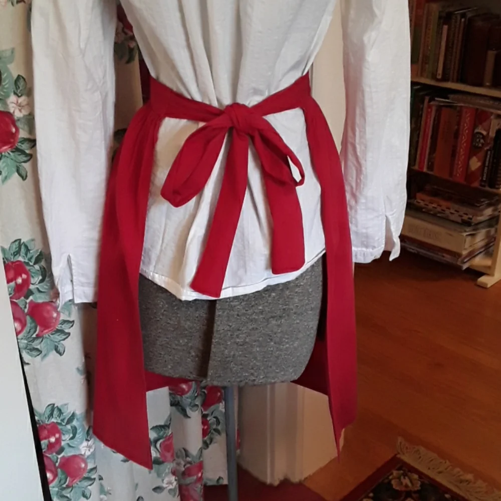 Vintage Handmade Red Apron